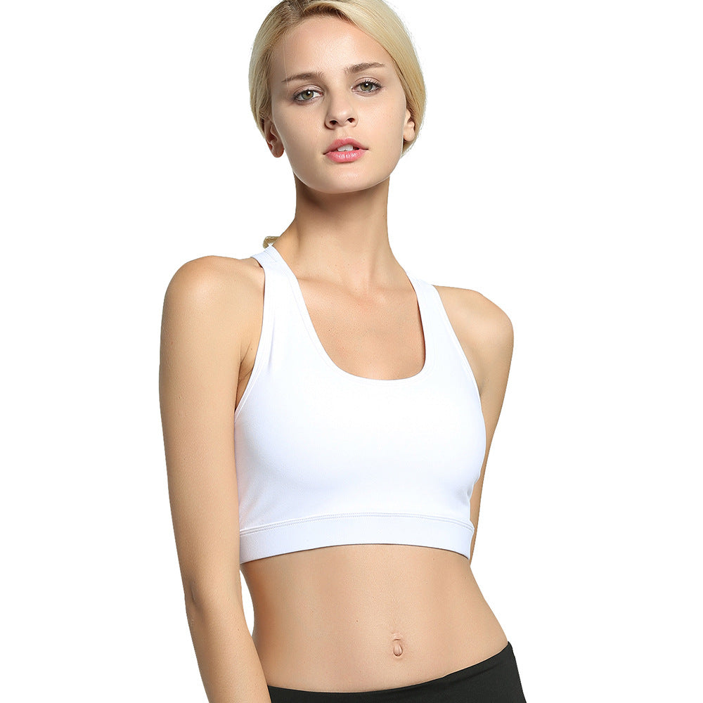 Women's Shockproof Gathered Portable Quick-drying Yoga Bra Fitness Clothes