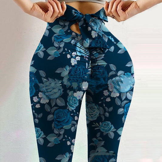 Amazon AliExpress Popular Printed Yoga Slim Pants