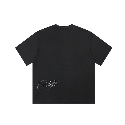 Fashion Personalized Letter Signature Printed Casual T-shirt
