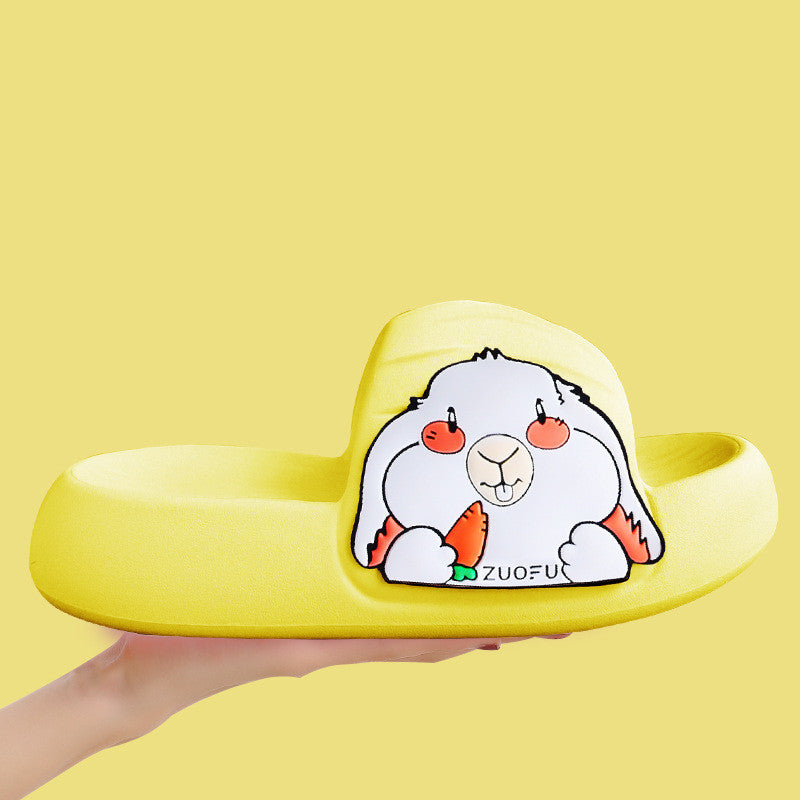 Indoor Home Thick Soled Rabbit Slippers
