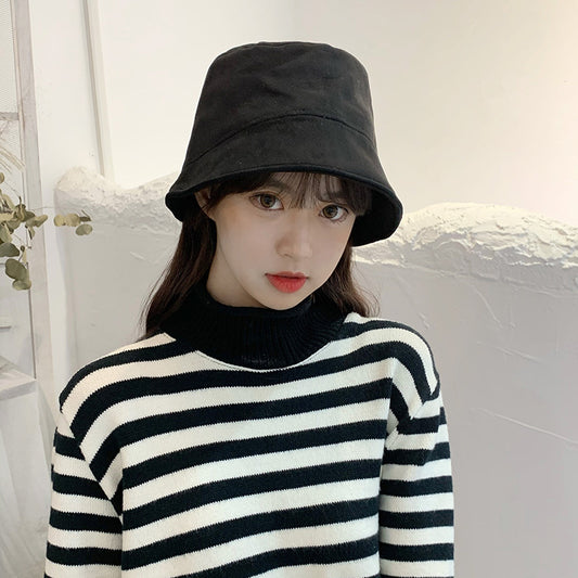 Solid Color Bucket Hat Male Tide Outdoor