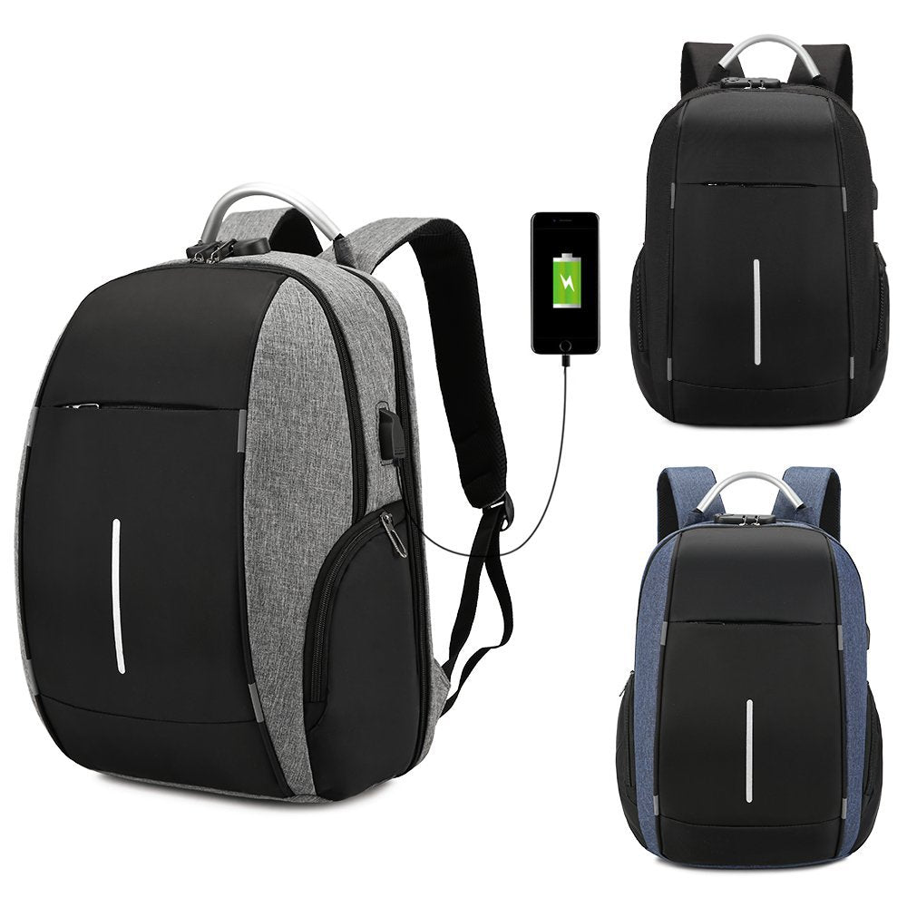 Multifunctional USB Password Lock Large Capacity Schoolbag