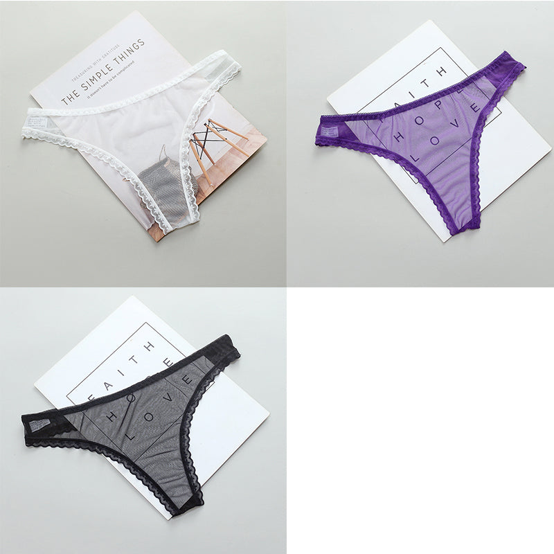 Ladies Fashion Full Transparent Panties T-Line