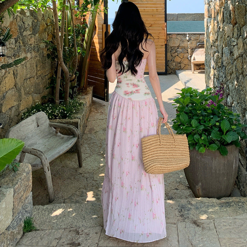 Cinched Figure-flattering Sweet Pleated Dress