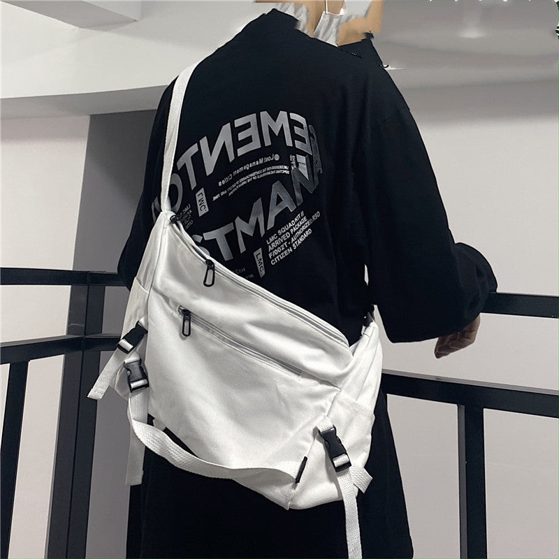 Canvas Student Crossbody Bag
