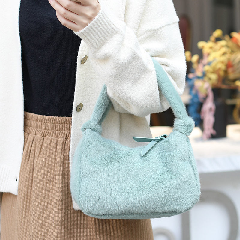 Furry mini bag