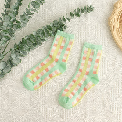 School soft color socks