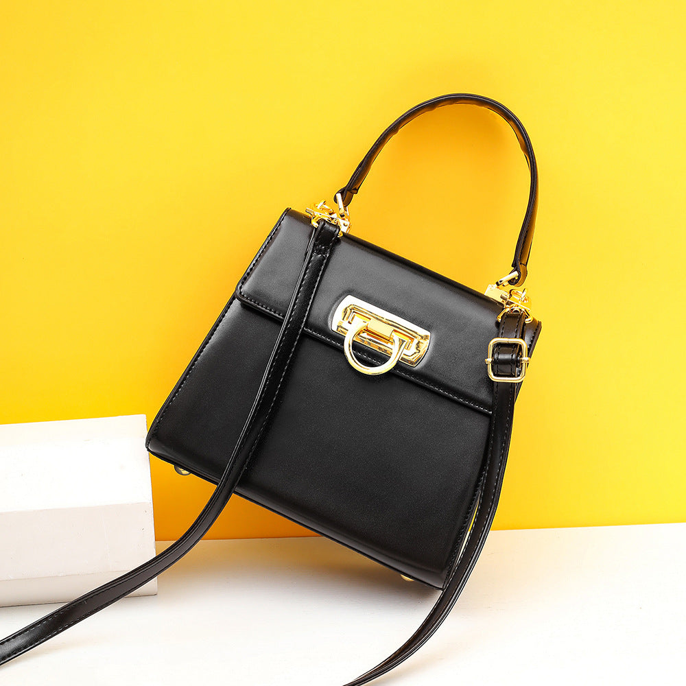 Fashion Trend All-match Buckle PU Handbag