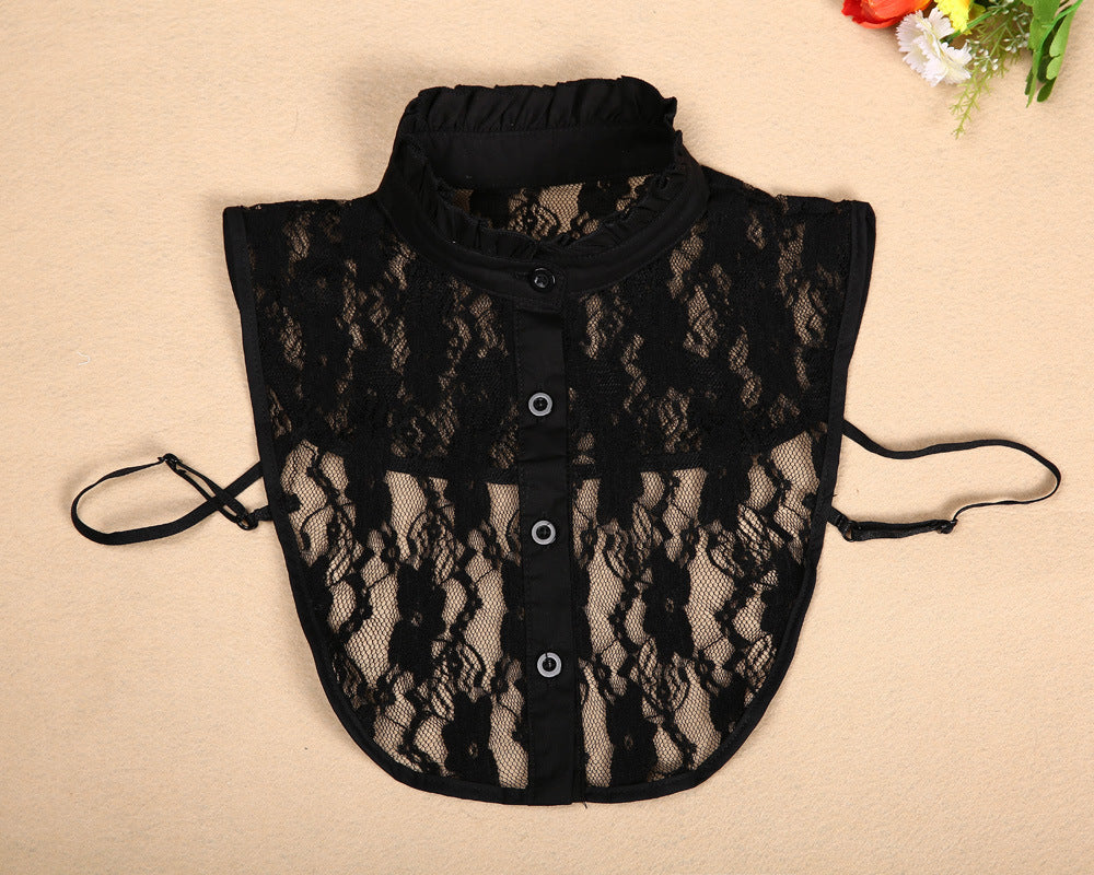 New Ladies Retro Detachable Cotton Lace Fake Collar