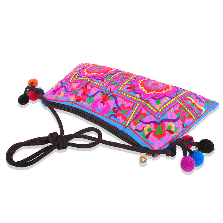 Ethnic style embroidered bag