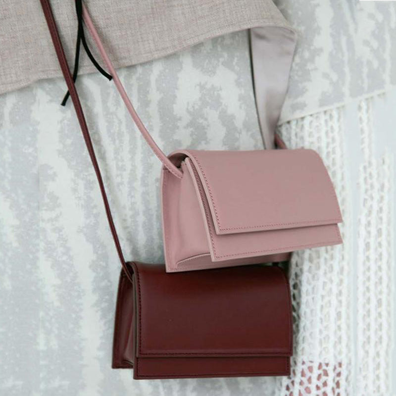 Wild solid color small square bag