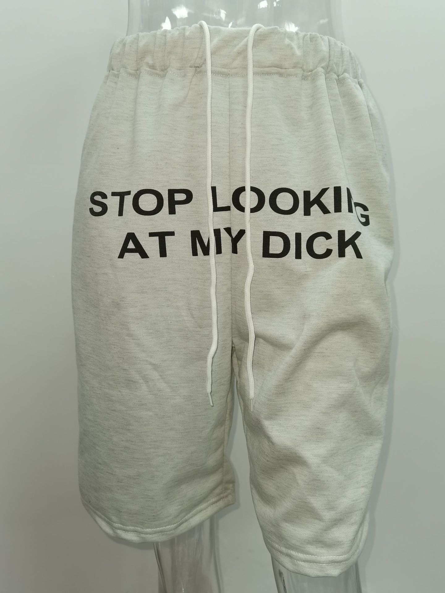 English printed casual pants