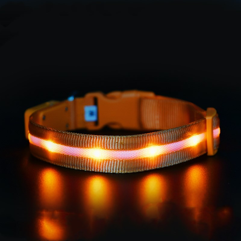 Luminous collar night pet USB charging