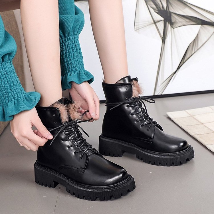 New autumn and winter rabbit fur warm boots