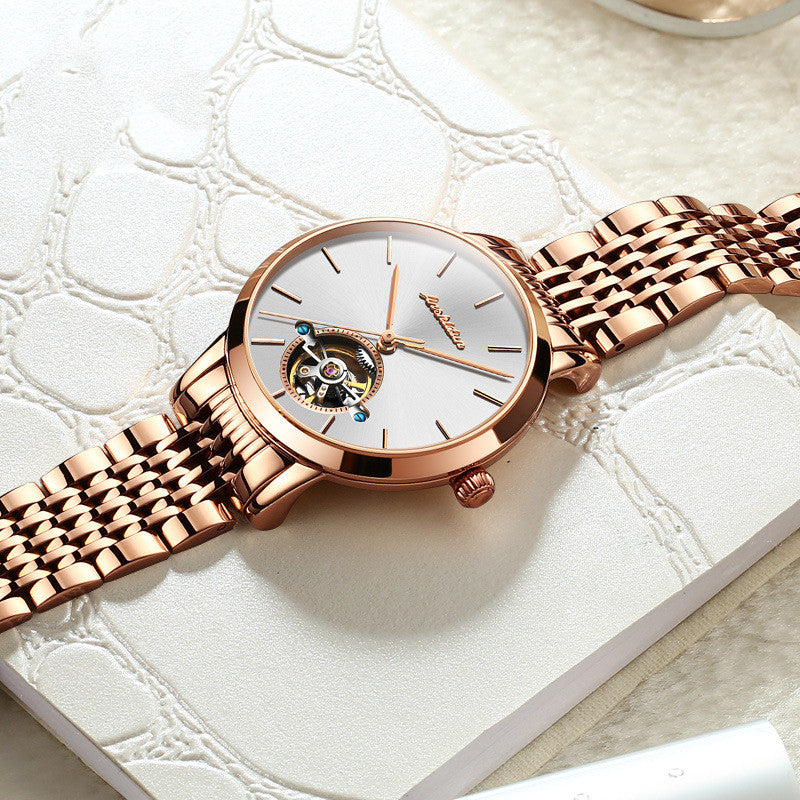 Hollow simple waterproof ladies watch