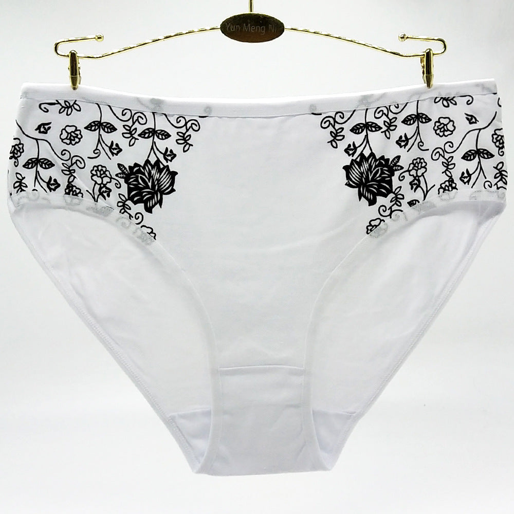 Women's floral print briefs