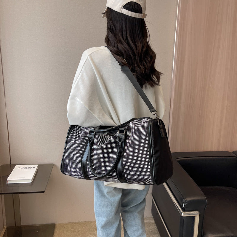 Women's Korean-style Rhinestone Large Capacity Travel Bag