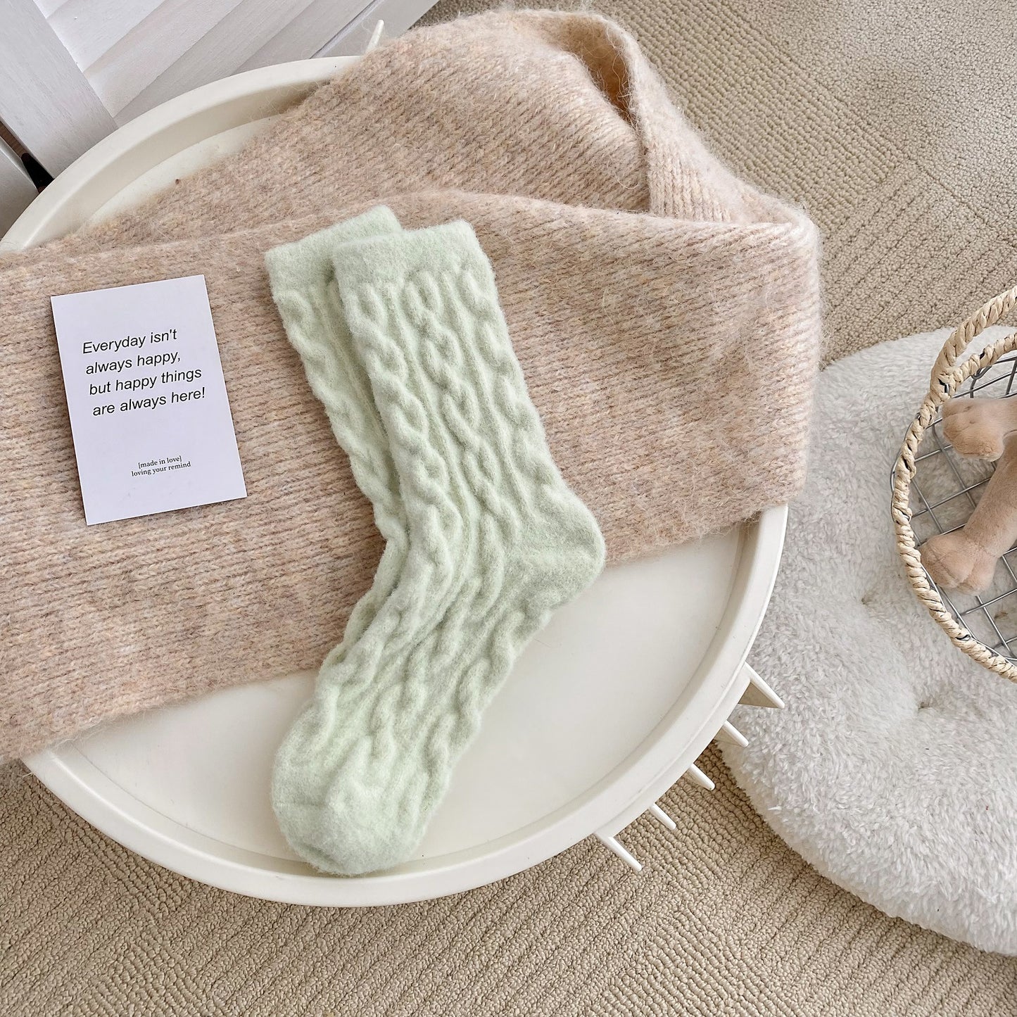 Warm With Velvet Thick Socks Children