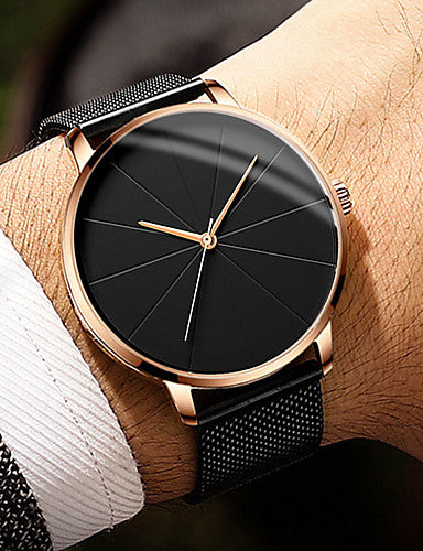 Alloy mesh belt watch