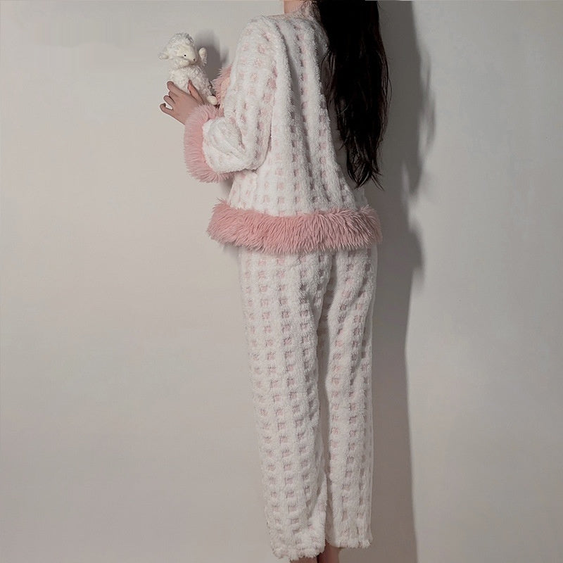 Coral Fleece Cozy Home Set For Girls