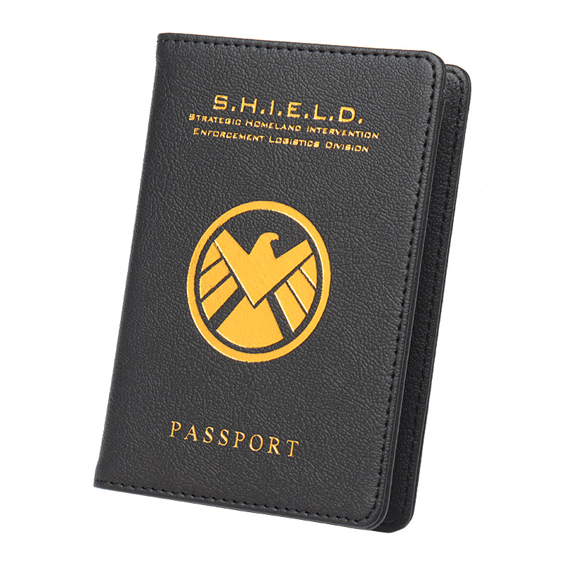 PU leather passport book ticket holder storage bag
