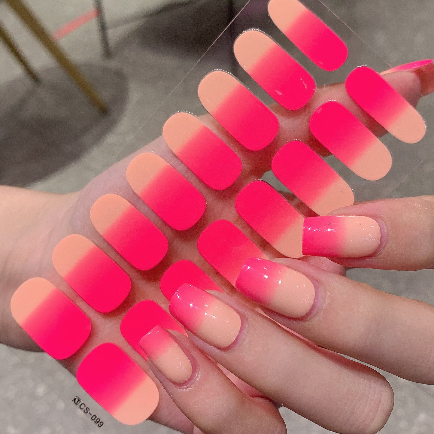 Gradient Color Nail Sticker Spring And Summer Comely Finger