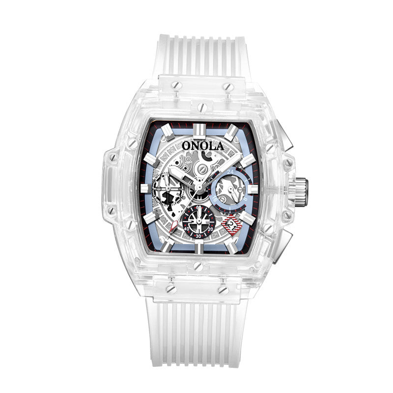 Plastic transparent watch