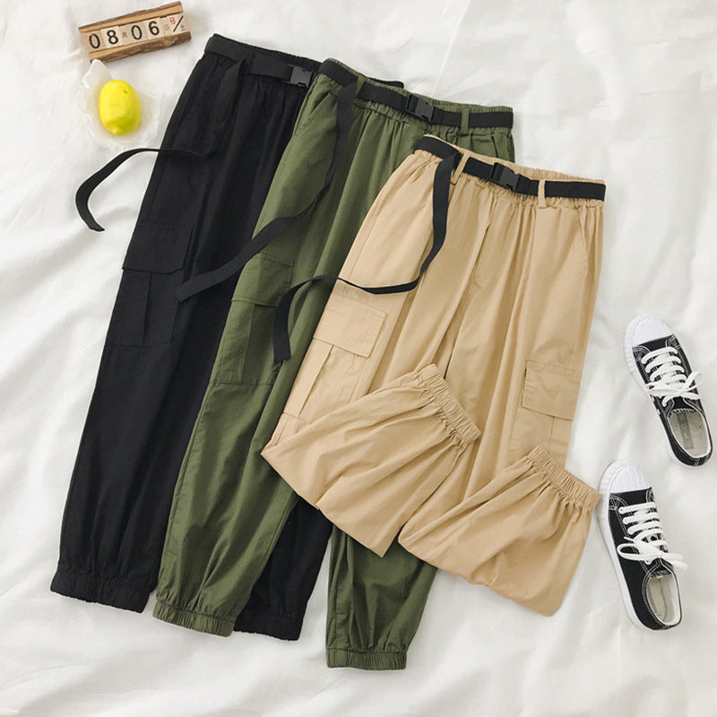 Women's belt tooling trousers
