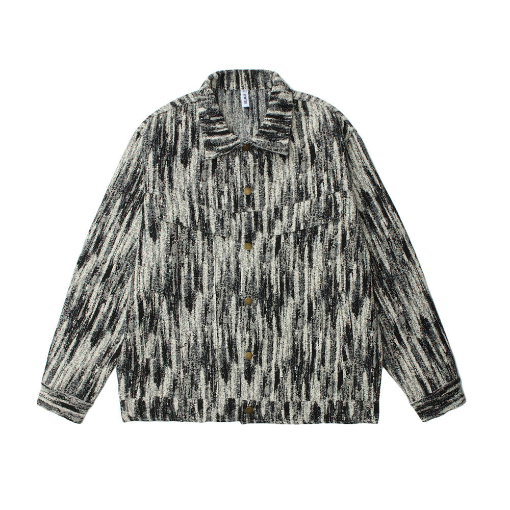 Tie-dye Gradient Jacket For Men