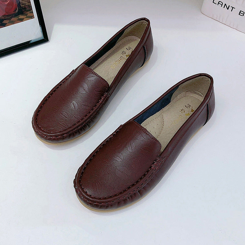 Beef Tendon Soft Bottom Working Flat Non-slip Maternity Shoes