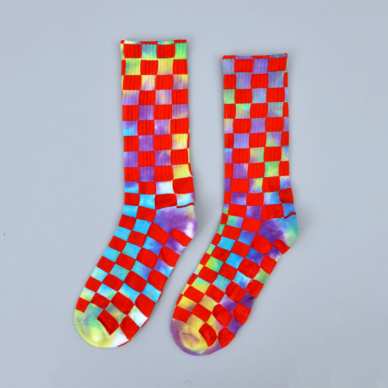 Herre Tie Dye Sokker Svedabsorberende Terry