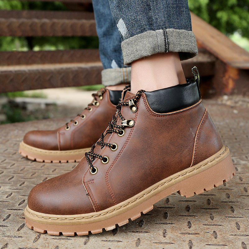 High boots men's heightened boots