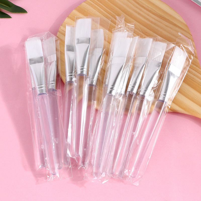 Transparent Facial Treatment Brush Soft Brush White