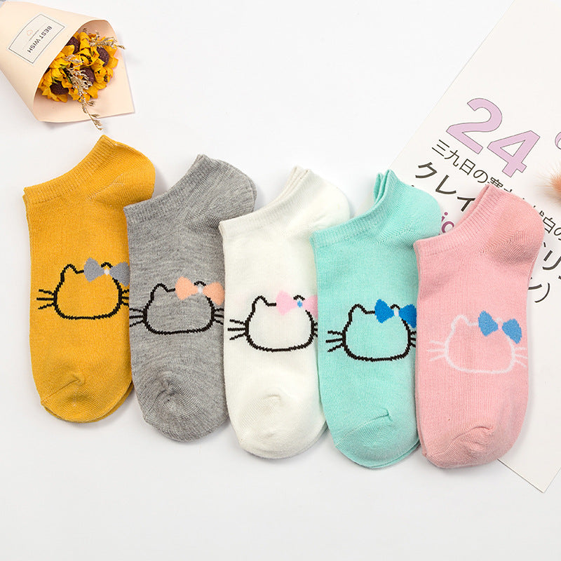 Summer thin boat socks
