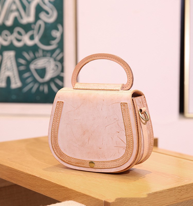 Leather Handmade Vintage Handbag Cowhide