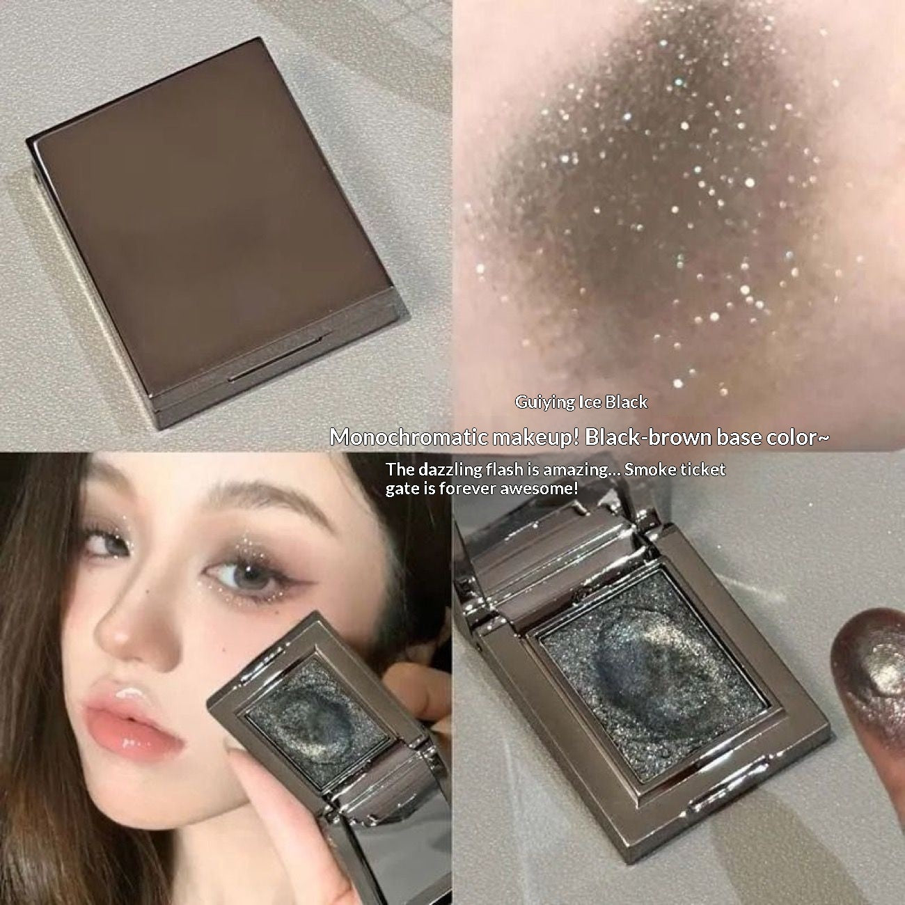 Single Pearl Shimmer Eyeshadow With A Mashed-potato Texture