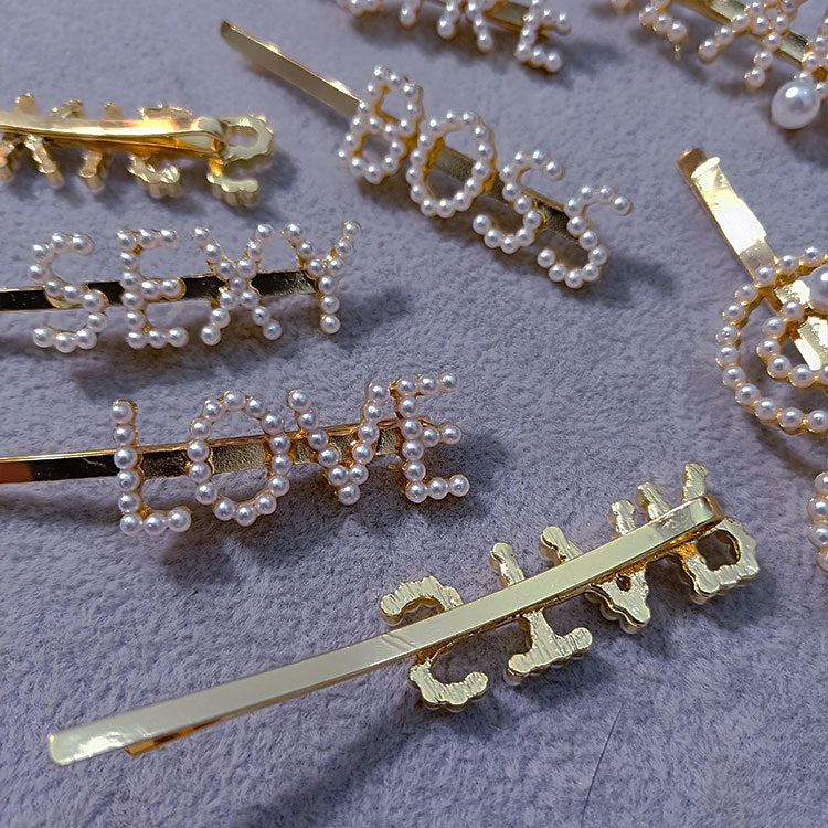 Simple Pearl Hairpin Headdress