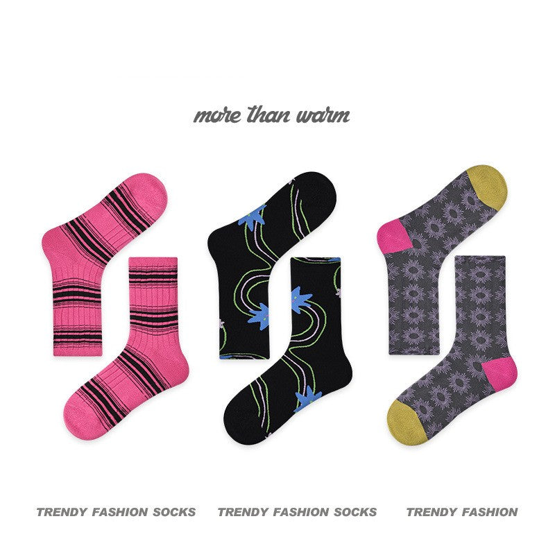 Women's Simple Combed Cotton Tube Socks
