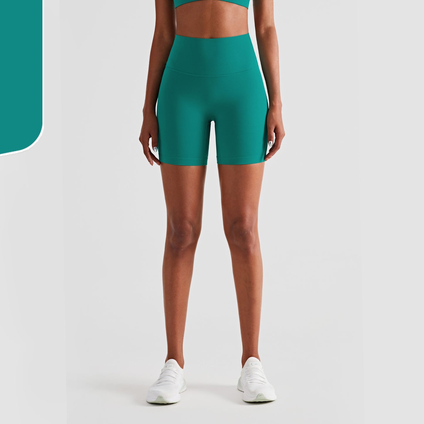 Nude No T-line Hip Lift Trepunkts Fitness Yogashorts til kvinder