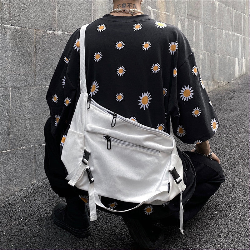 Canvas Student Crossbody Bag