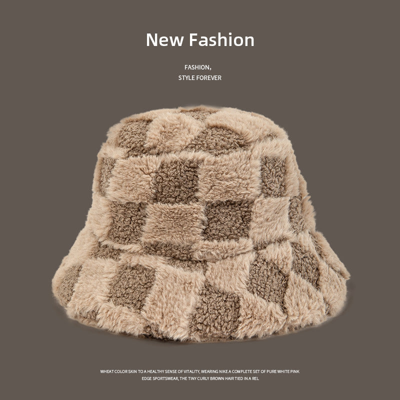 Autumn And Winter Lambswool Fisherman Basin Hat
