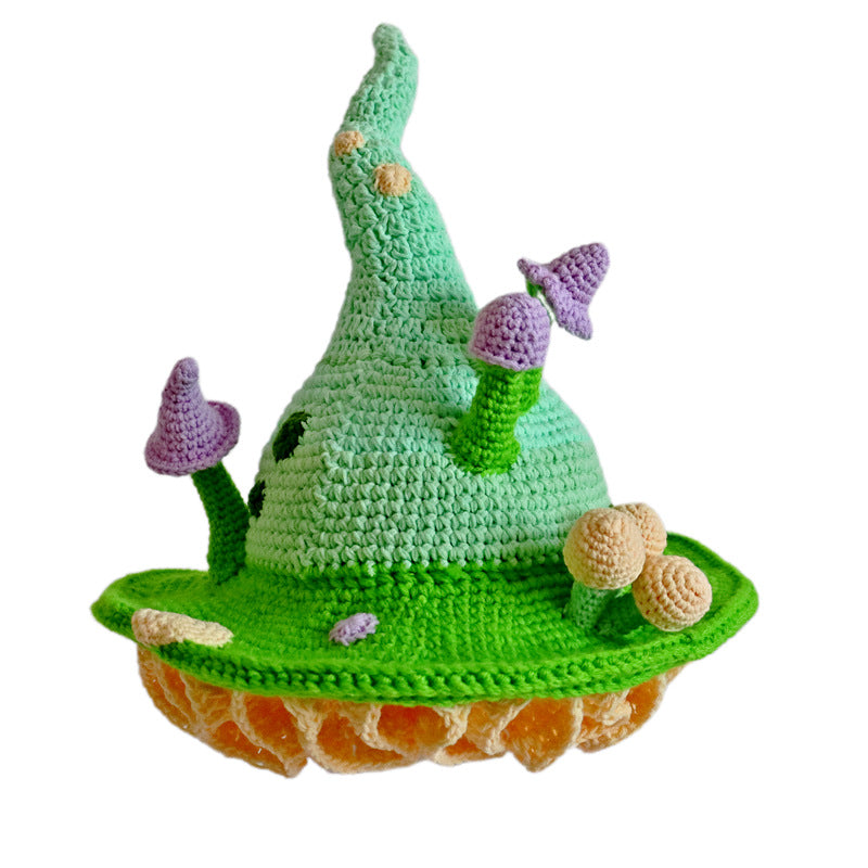 Creative Knitted Wool Big Brim Hat