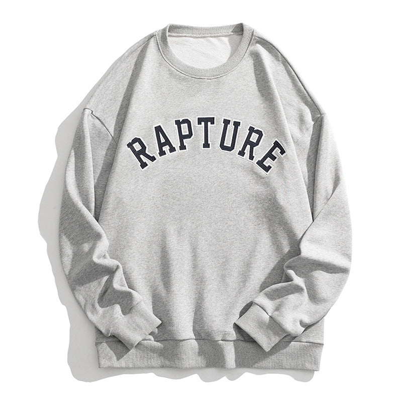 Letter Embroidery Tide Brand Sweater Autumn New Loose Couple Jacket