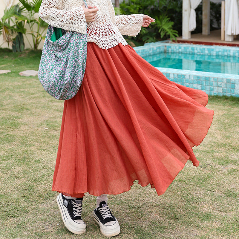 High Waist Slimming Loose Skirt