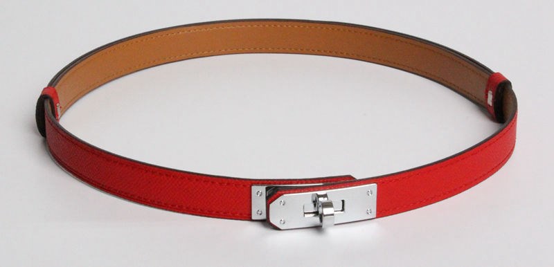 H home new kelly leather thin belt