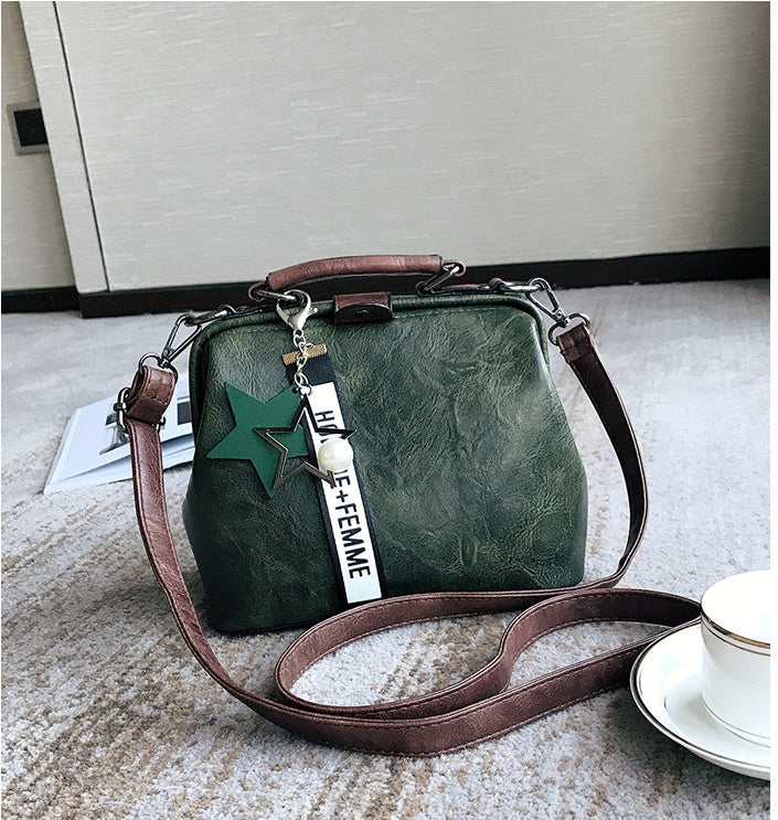 Bag female summer and autumn new fashion handbags trend line retro ladies shoulder bag wild slung portable doctor bag