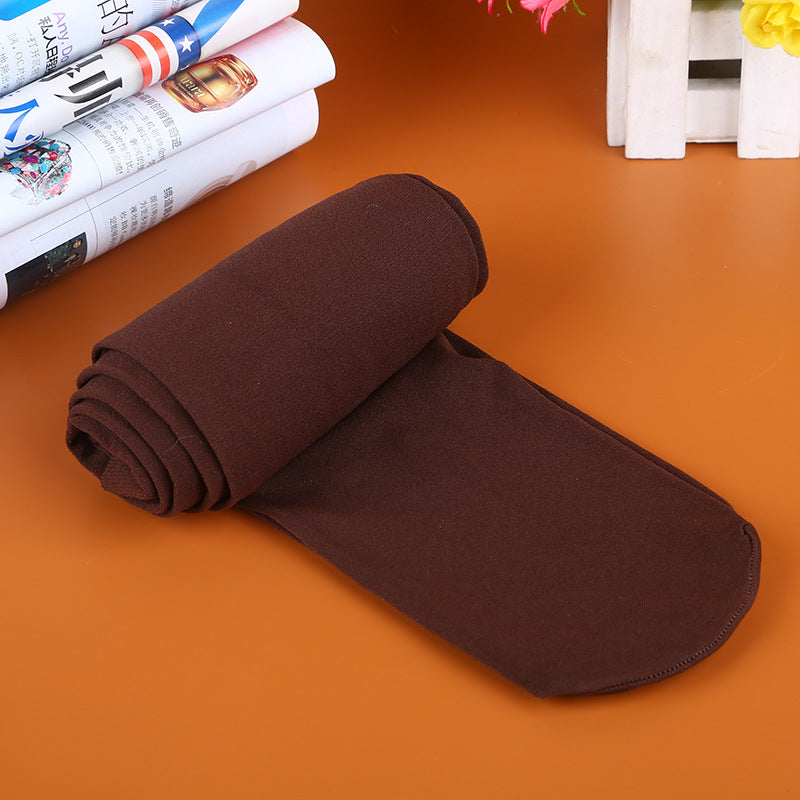 Velvet Color Pantyhose, Large Stretch, Large Size Base Socks