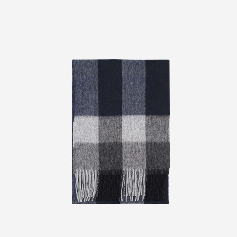 Uldtørklæde Vinter Populært Dame Herre Fortykket Minimalistisk Tern