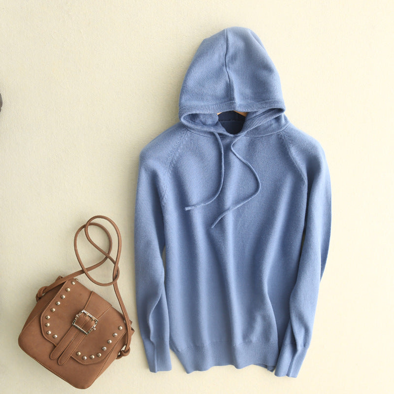 Womens Stylish Solid-color Hooded Jacket That Goes With Everything