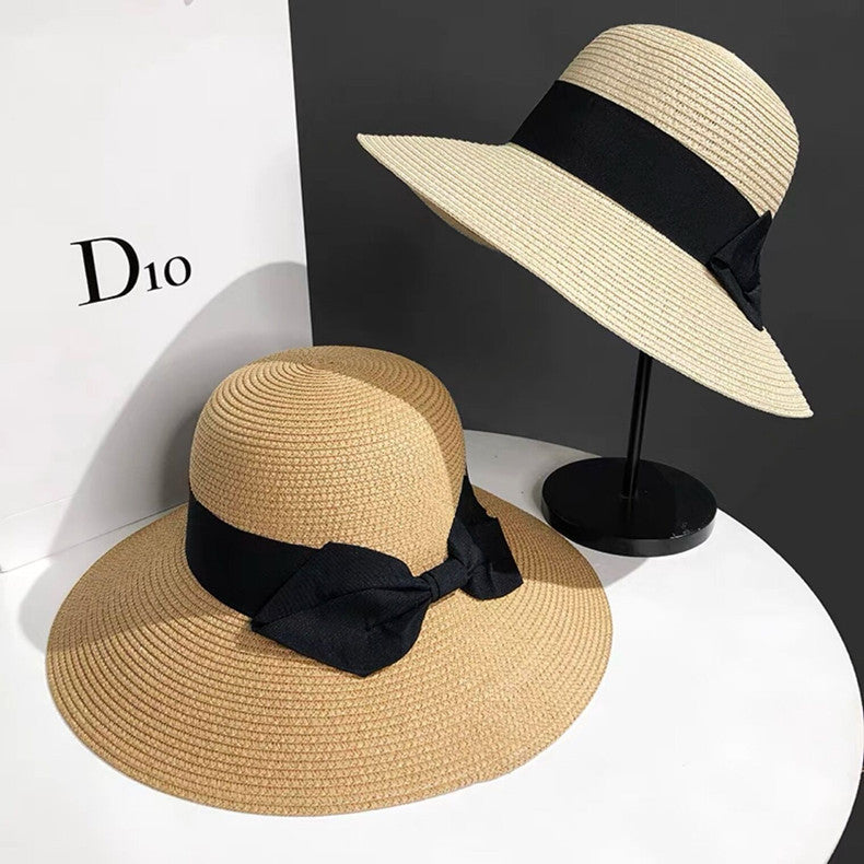 Women's Art Bow Big Brim Sun Hat